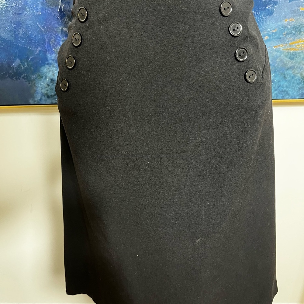 Bwear Black Midi Pencil Skirt for Work